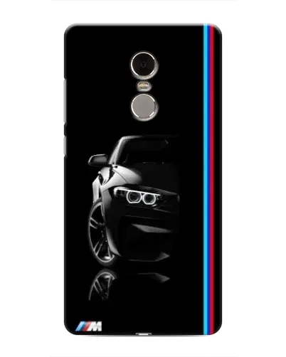 Чохол для Xiaomi Redmi Note 4 з картинкою «Силует BMW в темряві»