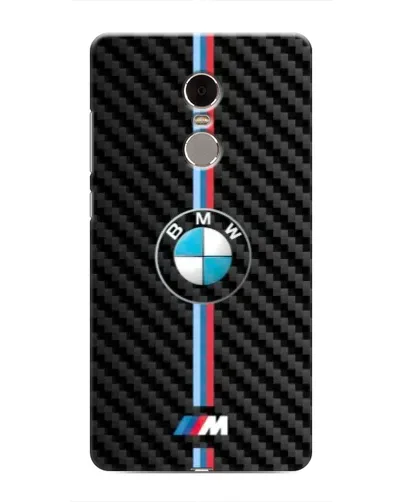 Чохол для Xiaomi Redmi Note 4 з картинкою «Емблема BMW та карбон»