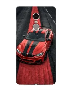 Чохол для Xiaomi Redmi Note 4 з картинкою «BMW на червоній доріжці»