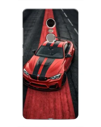 Чохол для Xiaomi Redmi Note 4 з картинкою «BMW на червоній доріжці»