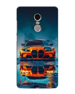 Чехол для Xiaomi Redmi Note 4 с картинкой «BMW — золотая эмблема»