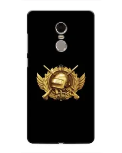 Чехол для Xiaomi Redmi Note 4 с картинкой «PUBG — оранжевый градиент»