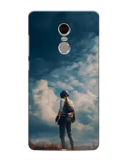 Чехол для Xiaomi Redmi Note 4 с картинкой «Герой PUBG на скале»
