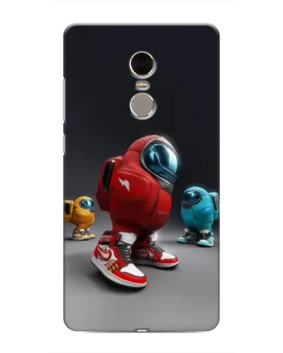 Чехол для Xiaomi Redmi Note 4 с картинкой «Among Us — 3D стиль»
