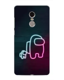 Чехол для Xiaomi Redmi Note 4 с картинкой «Among Us неон-арт»