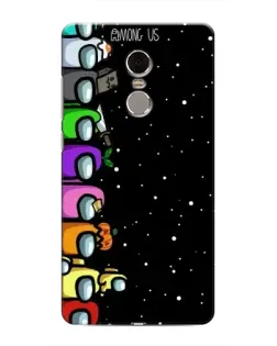 Чехол для Xiaomi Redmi Note 4 с картинкой «Команда Among Us»