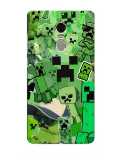 Чехол для Xiaomi Redmi Note 4 с картинкой «Криперы Minecraft»