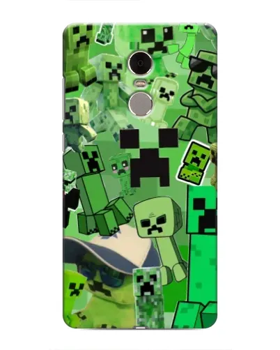Чехол для Xiaomi Redmi Note 4 с картинкой «Криперы Minecraft»