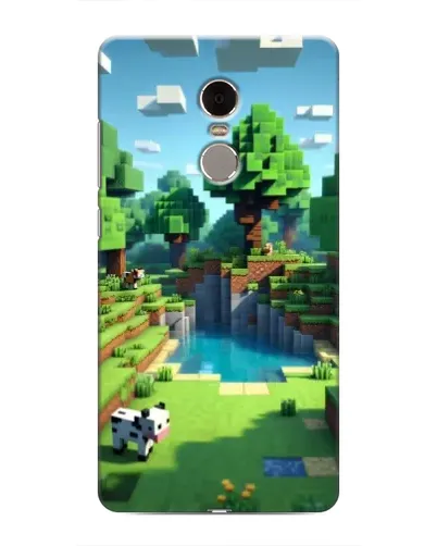 Чехол для Xiaomi Redmi Note 4 с картинкой «Minecraft летний день»