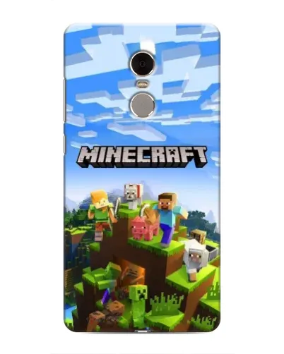 Чехол для Xiaomi Redmi Note 4 с картинкой «Minecraft классический мир»