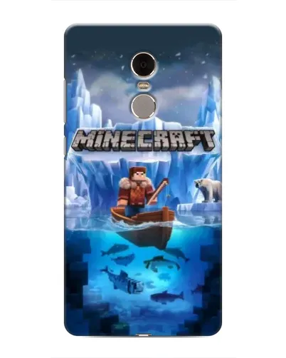 Чехол для Xiaomi Redmi Note 4 с картинкой «Minecraft ледяной мир»