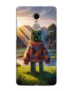 Чехол для Xiaomi Redmi Note 4 с картинкой «Крипер в свитере»