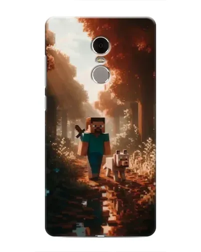 Чехол для Xiaomi Redmi Note 4 с картинкой «Стив в лесу»