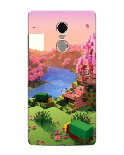 Чехол для Xiaomi Redmi Note 4 с картинкой «Розовое дерево Minecraft»