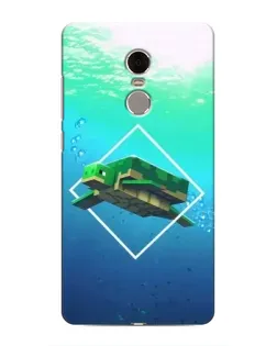Чохол для Xiaomi Redmi Note 4 з картинкою «Черепаха Minecraft»