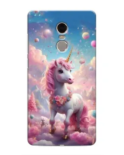 Чехол для Xiaomi Redmi Note 4 с картинкой «Единорог среди облаков»