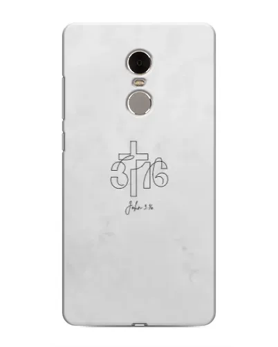 Чехол для Xiaomi Redmi Note 4 с картинкой «Иоанна 3:16 Крест»