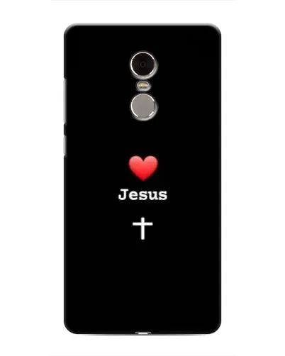 Чехол для Xiaomi Redmi Note 4 с картинкой «Сердце - Jesus»
