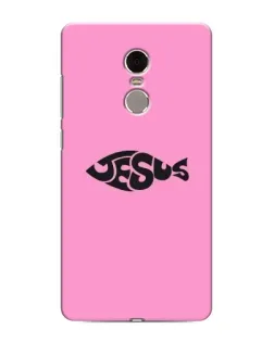 Чехол для Xiaomi Redmi Note 4 с картинкой «Розовый символ  Jesus»