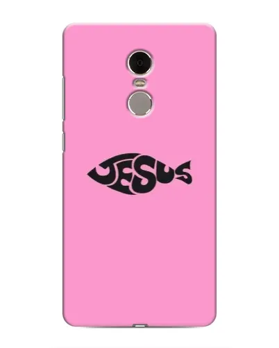 Чехол для Xiaomi Redmi Note 4 с картинкой «Розовый символ  Jesus»