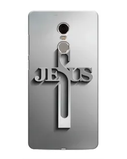 Чехол для Xiaomi Redmi Note 4 с картинкой «Металлический крест Jesus»