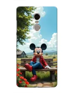 Чехол для Xiaomi Redmi Note 4 с картинкой «Микки на скамейке»
