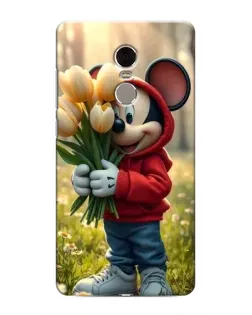 Чехол для Xiaomi Redmi Note 4 с картинкой «Микки с тюльпанами»