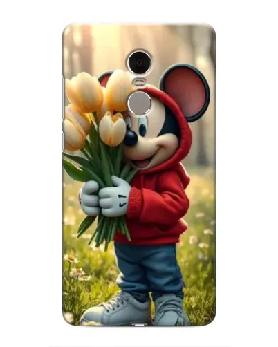 Чехол для Xiaomi Redmi Note 4 с картинкой «Микки с тюльпанами» Чехол для Xiaomi Redmi Note 4 с картинкой «Микки с тюльпанами»