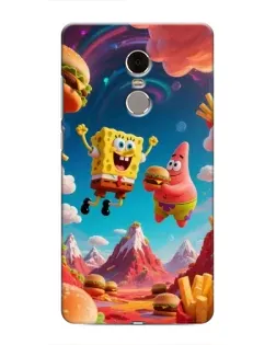 Чехол для Xiaomi Redmi Note 4 с картинкой «Космический фастфуд»