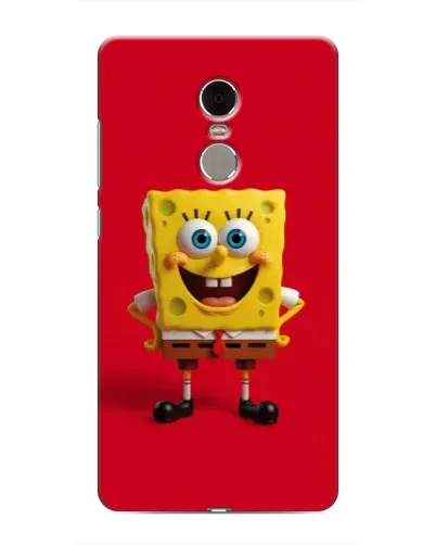 Чехол для Xiaomi Redmi Note 4 с картинкой «Спанч Боб на красном»