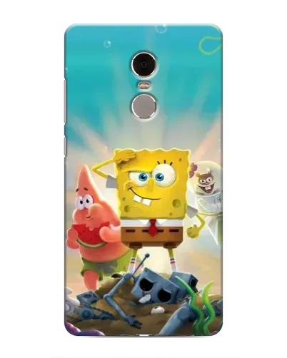 Чехол для Xiaomi Redmi Note 4 с картинкой «Спанч Боб победитель»
