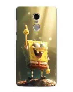 Чехол для Xiaomi Redmi Note 4 с картинкой «Сияющий Спанч Боб»