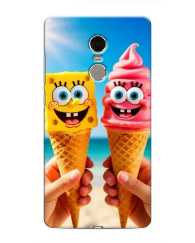 Чехол для Xiaomi Redmi Note 4 с картинкой «Спанч Боб мороженое»