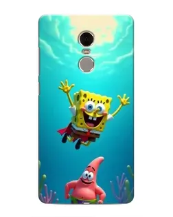 Чехол для Xiaomi Redmi Note 4 с картинкой «Спанч Боб под водой»