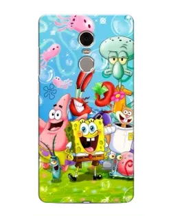 Чехол для Xiaomi Redmi Note 4 с картинкой «Губка Боб и друзья»