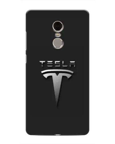 Чохол для Xiaomi Redmi Note 4 з картинкою «Сталевий логотип Tesla»
