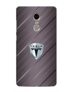 Чохол для Xiaomi Redmi Note 4 з картинкою «Металева текстура Tesla»