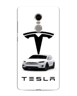 Чохол для Xiaomi Redmi Note 4 з картинкою «Tesla White Style»