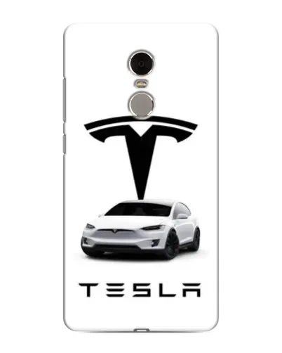 Чохол для Xiaomi Redmi Note 4 з картинкою «Tesla White Style»