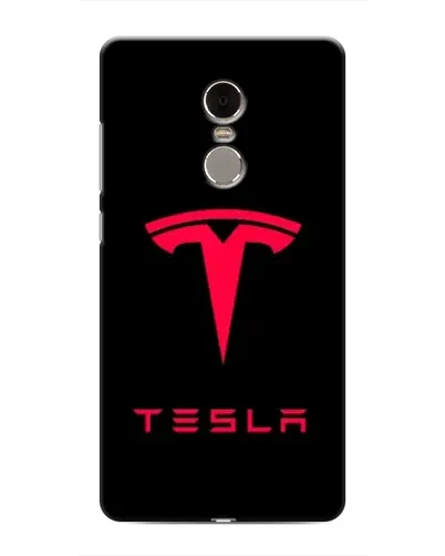 Чохол для Xiaomi Redmi Note 4 з картинкою «Tesla Red Logo»