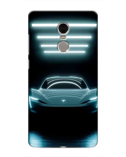 Чохол для Xiaomi Redmi Note 4 з картинкою «Tesla в неоні»