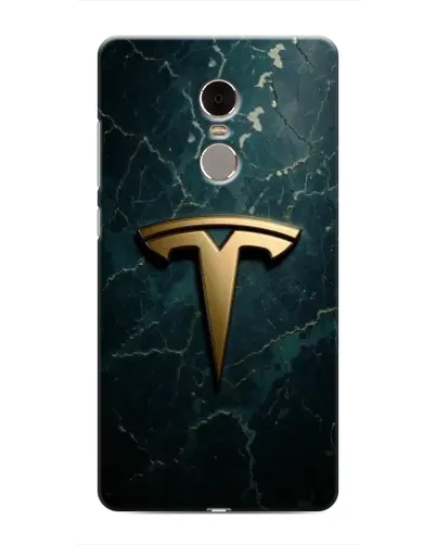 Чохол для Xiaomi Redmi Note 4 з картинкою «Мармурова Tesla Gold»