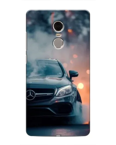 Чехол для Xiaomi Redmi Note 4 с картинкой «Mercedes — ночной город»