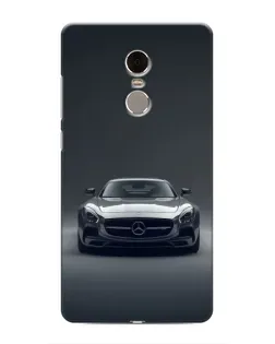 Чехол для Xiaomi Redmi Note 4 с картинкой «Mercedes на черном»
