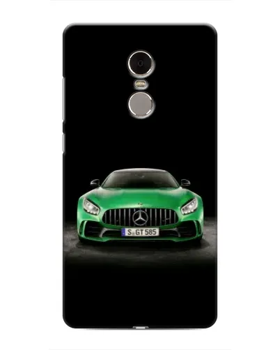 Чехол для Xiaomi Redmi Note 4 с картинкой «Mercedes — неоновый лого»
