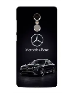 Чехол для Xiaomi Redmi Note 4 с картинкой «Mercedes — решетка радиатора»