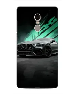 Чехол для Xiaomi Redmi Note 4 с картинкой «Темный Mercedes AMG»