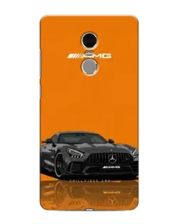 Чехол для Xiaomi Redmi Note 4 с картинкой «Оранжевый Mercedes AMG»