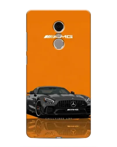 Чехол для Xiaomi Redmi Note 4 с картинкой «Оранжевый Mercedes AMG»