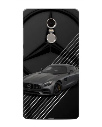Чехол для Xiaomi Redmi Note 4 с картинкой «Mercedes AMG — графика»